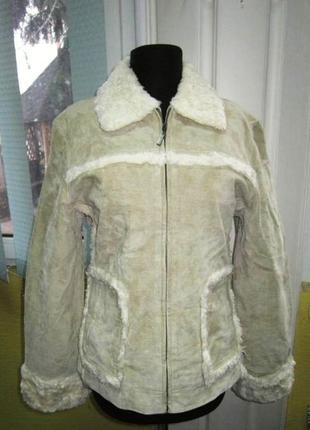 Оригинальная стильная женская кожаная куртка. лот 339