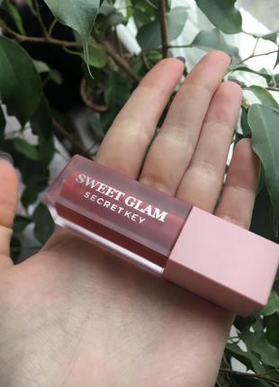 Тинт для губ secret key sweet glam velvet tint1 фото