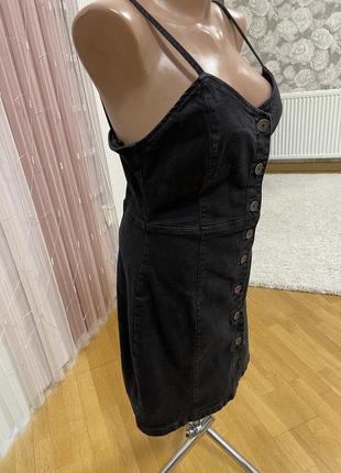 Джинсовый сарафан mango