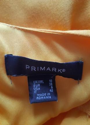 Яркий,сочный желтый сарафан, платье воланами primark5 фото