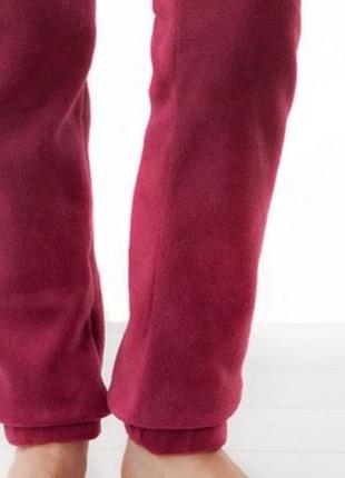 Жіночі флісові штани вв007 теплі вишня бордо гарної якості xs - 3xl6 фото