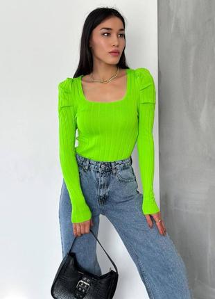 Базовая кофточка, р.уни, салатовый