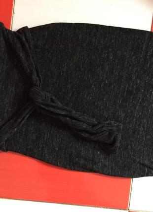 Мегастильная юбка карандаш в рубчик/ f&f/темно темно-серая/шикарный состав ткани!!))3 фото