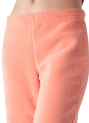 Жіночі флісові штани вв007 теплі персик гарної якості xs - 3xl2 фото