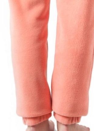 Жіночі флісові штани вв007 теплі персик гарної якості xs - 3xl4 фото