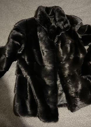 Норковая шуба поперечка автоледи