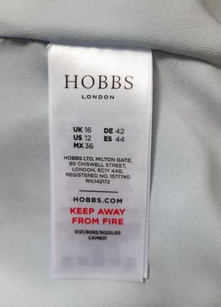 Красивейшая небесно голубая блуза на запах в яркий цветочный принт hobbs10 фото