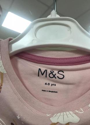 Пижама для девочки marks and spencer размер 4-5 и 5-63 фото