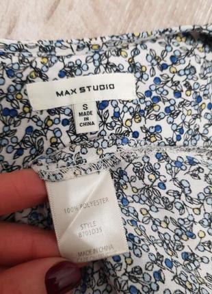 Легка романтична блуза в дрібні квіти від преміум бренду max mara max studio7 фото