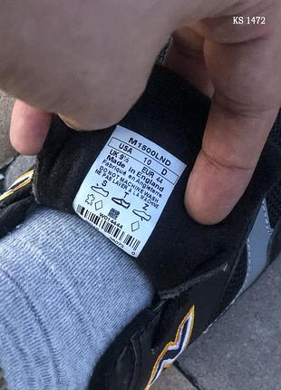Распродажа! мужские, кожаные, рефлективные, черные кроссовки Кросівки new balance 32 розмір оригінал6 фото