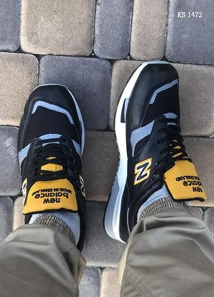 Распродажа! мужские, кожаные, рефлективные, черные кроссовки Кросівки new balance 32 розмір оригінал4 фото