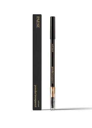 Пудровий олівець для брів paese powder browpencil soft black