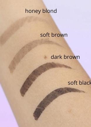 Пудровий олівець для брів paese  powder browpencil soft brown4 фото