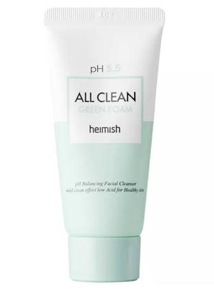 Пінка для вмивання heimish all clean green foam 30 мл