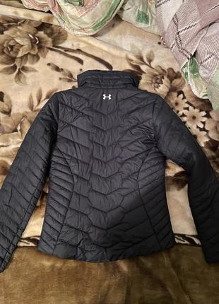 Супер теплая куртка для бега классическая черная under armour xs6 фото