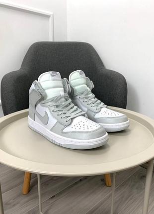 Кроссовки nike dunk high vast grey