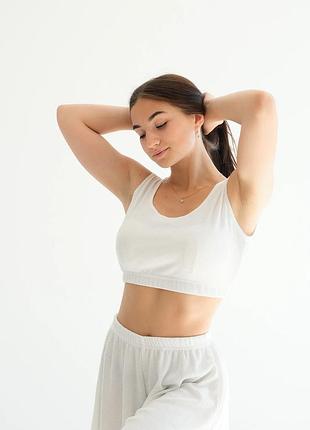 Набор в рубчик топ + шорты