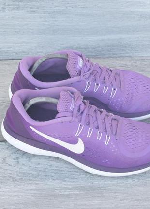 Nike free run женские спортивные кроссовки фиолетового цвета оригинал 40 41 размер2 фото