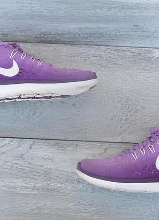 Nike free run женские спортивные кроссовки фиолетового цвета оригинал 40 41 размер