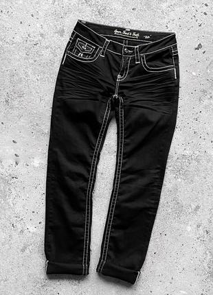 Amor trust&amp;truth women’s true religion style black denim jeans женские джинсы, брюки1 фото