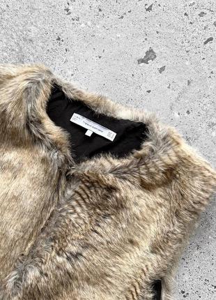 Zara women’s faux fur vest безрукавка, жилетка7 фото