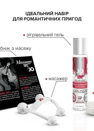 Набор для массажа. массажёр, согревающий гель\массажное масло,свечка 5