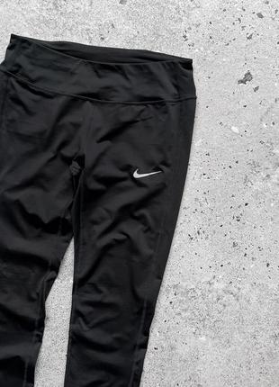 Nike women’s dri-fit black sport pants спортивні штани, термоштани для тренування2 фото