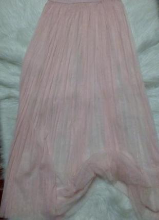 Фатиновая юбка розовая пудра от h&m 💗 coachella10 фото