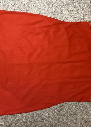 Шифоновое красное платье6 фото