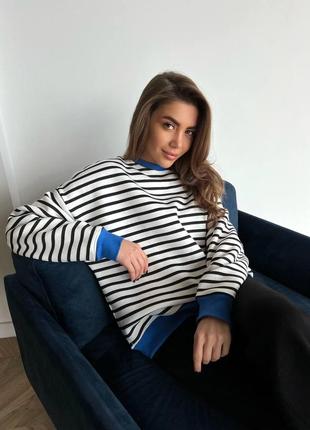 Тельник свитер в полоску
