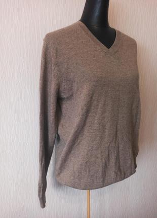 Шерстяна чоловіча кофта светр пуловер 100% шерсть