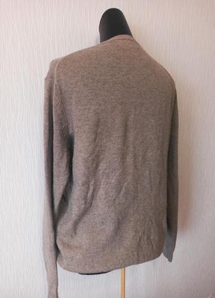 Шерстяна чоловіча кофта светр пуловер 100% шерсть2 фото