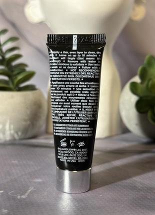 Отшелушивающая маска для лица glamglow youthmud glow stimulating treatment mask відлущуюча чорна3 фото