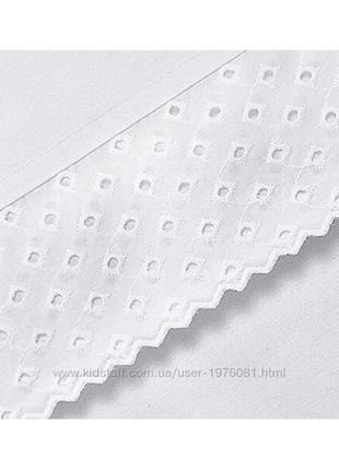 Велика білосніжна скатертина з вишивкою від tchibo, 270 на 135 см2 фото