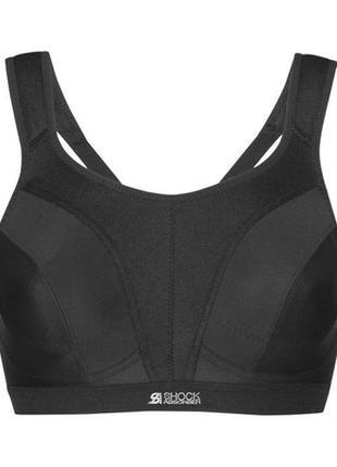 65g,shock absorber sport bra,d+ max support, черный спортивный бюстгальтер3 фото