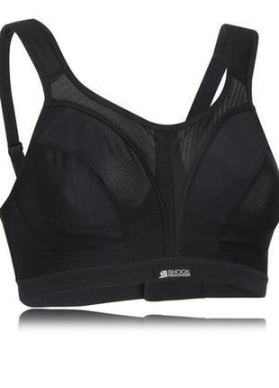 65g,shock absorber sport bra,d+ max support, черный спортивный бюстгальтер4 фото