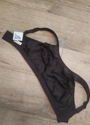 65g,shock absorber sport bra,d+ max support, черный спортивный бюстгальтер7 фото