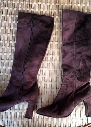 Сапожки замшеві