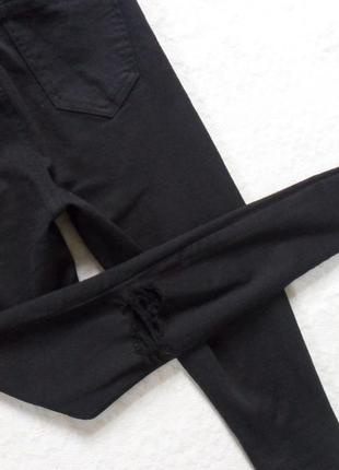 Стильные черные джинсы скинни c высокoй талией tally weijl, 34 размер.2 фото