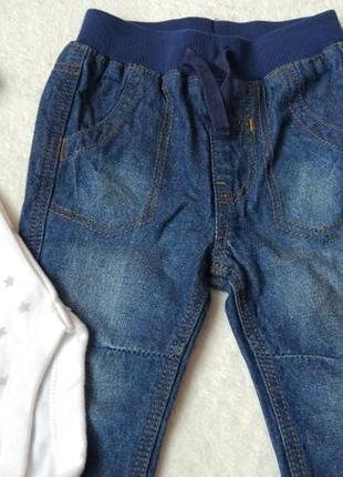 Big sale! комплект набор бодик и джинсы george на 0-3 мес3 фото