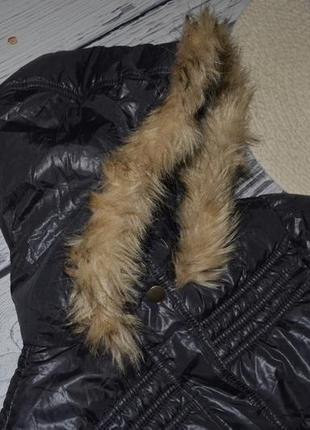 12 лет 152 см фирменный зимний дутик пуховик пальто для девочки7 фото