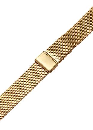 Браслет / ремінець наручного годинника міланський. велике плетіння. колір: золото. ширина 20 мм3 фото