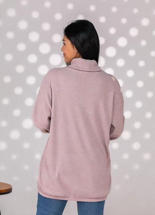 Жіноча кофта светр ангора 1847 вільного крою туніка (50-52, 54-56, 58-60 батал розмір)7 фото