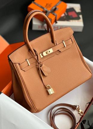 Сумка жіноча шкіряна сумка в стилі hermes birkin2 фото