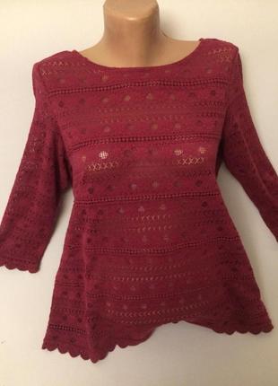 Ажурная блузка. размер 12, наш 46-48