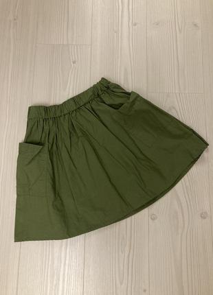 Актуальная пышная мини юбка клеш солнцеклеш asos хлопок натуральный летняя оригинал1 фото