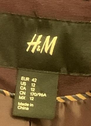 Пиджак h&m цвета марсала  размер 12/ m l7 фото