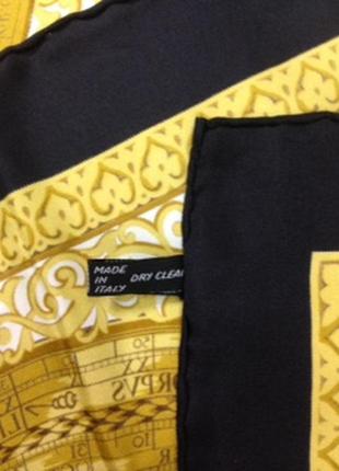 Шикарный винтажный платок из натурального шелка8 фото
