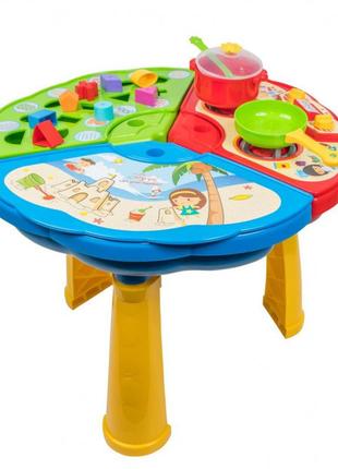 Багатофункціональний ігровий столик для дітей 39380 з 3 секціями для ігор2 фото