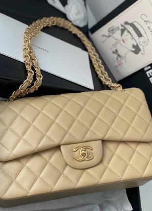 Сумка шанель беж chanel jumbo classic5 фото